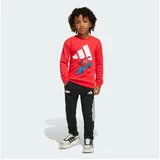Adidas Marvel Spider-Man Kids Jogginganzug Pure Ruby / White 92