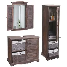 Mendler HWC-H20 5-tlg. Shabby Braun