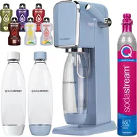 Wassersprudler SodaStream Art Blue + 2 Flaschen, 1L, Blau/Weiß + Bolero - Blau