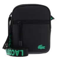 Lacoste Mini Bag Umhängetasche 16 cm jacquard webbing noir