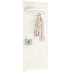 Garderobenpaneel HOME AFFAIRE "Rauna", weiß, B:85cm H:194cm T:15cm, Massivholz, Garderobenpaneele, aus massiver Kiefer