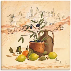 Wandbild ARTLAND "Lavendel Impressionen", orange (farbe bild(er): orange), B:30cm H:30cm T:1,8cm, Canvas, Leinwand, Bilder, als Leinwandbild, Poster, Wandaufkleber in verschied. Größen