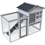 MYPETS - XL 120x50x95 cm ISO CAGE Hasenstall für Draußen - Kaninchenstall witterungsfest & Winterfest - Käfig für Hasen, Kaninchen, Meerschweinchen - Kleintierstall mit Auslauf