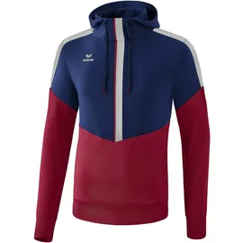 Erima Squad Hoodie New Navy/Bordeaux/Silver Grey 164