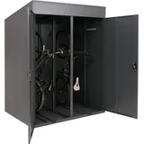 2er-Fahrradgarage HWC-H66b, Fahrradbox Fahrradunterstand abschließbar Metall 213x158x125cm anthrazit - Grau
