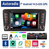 liulbobu Autoradio für Audi A3 S3 RS3 2003-2012 7 Zoll Touchscreen Wireless CarPlay Android Auto