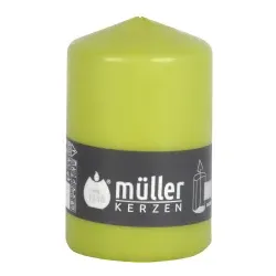 Müller Kerzen Stumpenkerze, maigrün 2011107076 , 1 Packung = 6 Stück, (Ø x H): 70 x 110 mm