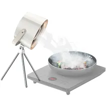 Rosenstein & Söhne USB-C-Dunstabzugs-Ventilator, Austausch-Filter, Stativ, Ø 13,5 cm, 10W