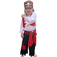 Quickdraw Kinder Piraten Kostüm Rollenspiel Karibik Piraten Outfit Kinder Kostüm 4pc Satz Alter 3-7 Jahre (Alter 3-5 Jahre)