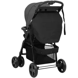 vidaXL 2-in-1 Kinderwagen dunkelgrau und schwarz 10384