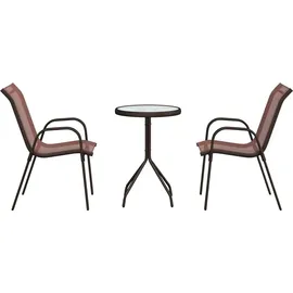 vidaXL Bistroset 3-tlg. Braun