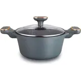 rukauf HQ Premium Kochtopf mit Granit Keramikbeschichtung 9-10 Liter 32cm Durchmesser Keramik Design Kasan/Kazan