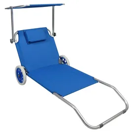 VCM Sonnenliege 65 x 0 x 0 cm Blau