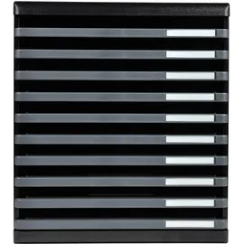 Exacompta Schubladenbox »Offen Ecoblack Modulo 10 Schubladen schwarz 28.8x32x35 cm