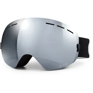 YEAZ Ski- Snowboardbrille ohne Rahmen silber verspiegelt XTRM-SUMMIT