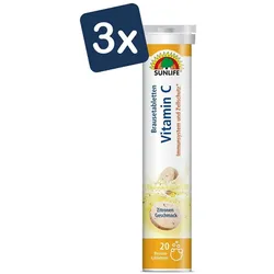 Sunlife Vitamin C Brausetabletten 3x20 Stück 3er-Pack