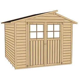 Weka Gartenhaus 323 2,99 x 2,50 m lasiert