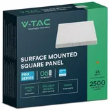 V-Tac - 24W quadratische LED-Deckenleuchte Samsung Chip Warmweiß