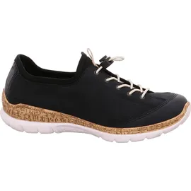 Rieker Damen Sneaker N4263, Frauen Schnürschuhe,Strassenschuhe,Schnuerung,Low-tie,schnürschuhe,schnürer,Sneaker,Halbschuhe,blau (14),41 EU / Gr.: 41