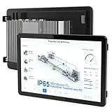 NORQIN 23,6-Zoll Eingebauter Industrie Panel PC, All-in-One Fanless Touchscreen Computer, IP65 Kapazitiv Monitor,1920×1080 FHD,Windows 11 Pro,für Kioske,Fabriken,Automatisierung(J6412,16G+1TB)