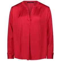 Betty Barclay Satin-Bluse langarm Rot | 48