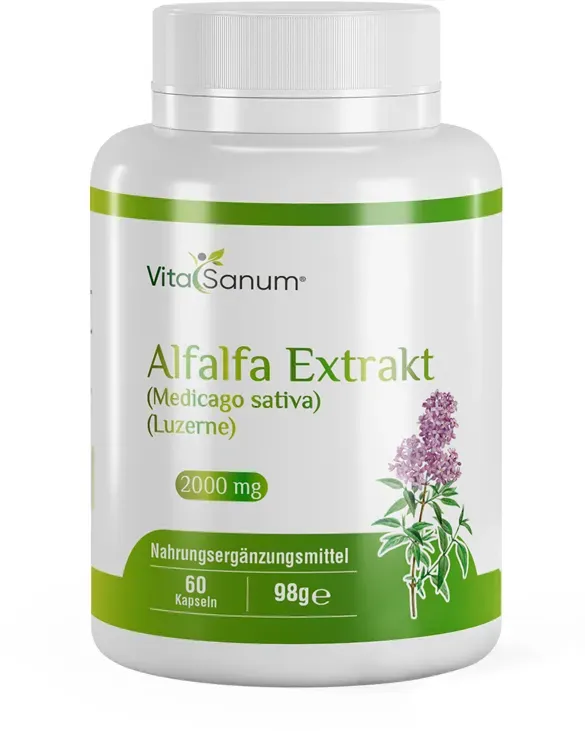 VitaSanum® - Alfalfa Extrakt (Medicago sativa) (Luzerne) 2000 mg 90 Kapseln