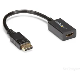 Startech DisplayPort zu HDMI Adapter 0,21 m Schwarz