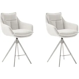 MCA Furniture Bistrostuhl Parker 60 x 98 x 62 cm Weiß