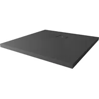 Breuer Duschwanne quadrat Modern Line Steinoptik Mineralguss anthrazitgrau 90 x 90 cm