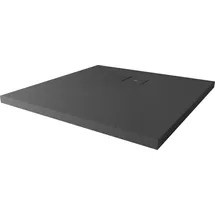 Breuer Duschwanne quadrat Modern Line Steinoptik Mineralguss anthrazitgrau 90 x 90 cm