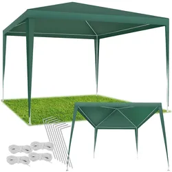 tectake® Pavillon, 3 x 3 m, mit UV-Schutz, wasserdicht