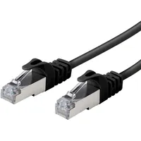Vivanco S/FTP CAT 8 Netzwerkkabel Schwarz