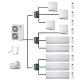 LG klimaanlage MultiSplit 5x2,1 + 4x2,6kW  Klimageräte INVERTER Multi Split