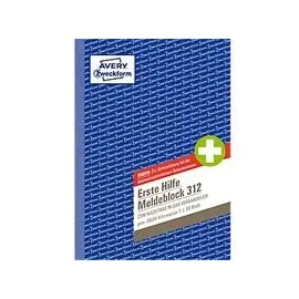 Avery Zweckform Formularbuch Erste Hilfe Meldeblock A5 blau/weiß