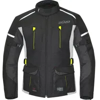 BÜSE Rider, Textiljacke wasserdicht Damen - Schwarz/Grau/Neon-Gelb - 40