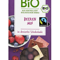 enerBiO Beeren-Mix in dreierlei Schokolade - 85.0 g