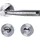 Alpertec WC-Rosettengarnitur Solid 5 Edelstahl Silber