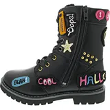 Dockers by Gerli Schnürstiefel für Mädchen, schwarz Größe 41