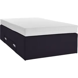 Westfalia Schlafkomfort Boxspringbett 120 x 200 cm Schwarz