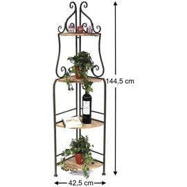 DanDiBo Ambiente Eckregal Regal Malega 145 cm Braun