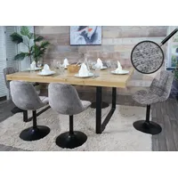 MCW 6er-Set Esszimmerstuhl MCW-A60, Küchenstuhl Stuhl Drehstuhl, Stahl MVG