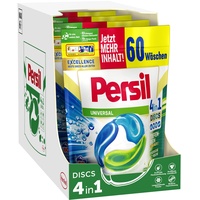 Persil Universal 4in1 DISCS (4 x 60 Waschladungen), Vollwaschmittel mit Tiefenrein-Plus Technologie bekämpft hartnäckige Flecken, 92% biologisch abbaubare Inhaltsstoffe*
