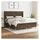 vidaXL Boxspringbett mit Matratze Dunkelbraun 180x200 cm Stoff