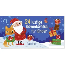 Pattloch Verlag GmbH + Co Adventskalender mit 24 lustigen Rätseln für Kinder