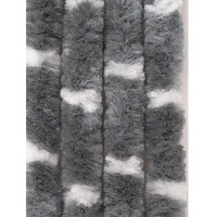 Arisol Flauschvorhang, 100x205cm, weiß/grau gefleckt