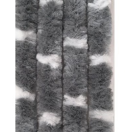 Arisol Flauschvorhang, 100x205cm, weiß/grau gefleckt