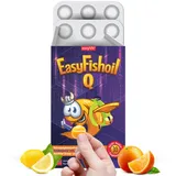 EasyFishoil Omega 3 Jelly Für Kinder mit Cholin, Folsäure, B6,B12 für 30 Tage Jelly Fischöl Hochdosiert, Kinder&Erwachsene, reines Fischöl Omega-3 Kapseln für Kinder -natürlichem Omega 3 KIDS-Children