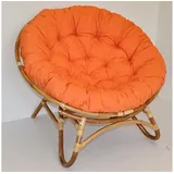 Rattani Rattanstuhl XXL Rattan Papasansessel / Rattansessel, Papasan inkl. Polster