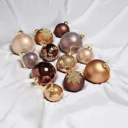 Christbaumkugel - Weihnachtsbaumkugel - Glas - 3 Größen - glänzend matt glitzern...