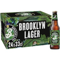 Brooklyn Brewery Hoppy Amber Lager Craft Beer (24 x 0,33 l) Flaschenbier
